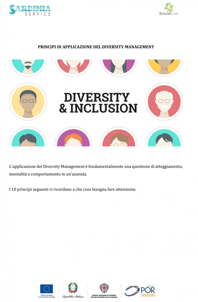 Principi di applicazione Diversity Management